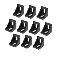 4040 Inside Corner Bracket Gusset for 4040 Aluminum Extrusion Profile 40x40x35mm with Slot 8mm Black Tone Multiple combinations Hand Tool Parts Access