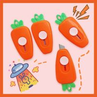 1 Piece Lytwtws Kawaii Mini Pocket Carrot INS Utility Knife Box Knife Paper Cutter Craft Wrapping Stationery Gift Wrapping  Bags