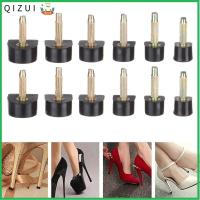 QIZUI 10pcs ผู้หญิง ซ่อมรองเท้า ส้น stoppers ปกป้อง การเปลี่ยนเข็ม ส้นสูงเคล็ดลับก๊อก เคล็ดลับส้นเท้า หมุดซ่อมส้นสูง