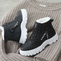 Winter Ladies Shoes  Lace Up Women Sneakers Snow Ankle Boots Waterproof Warm Platform Botas Woman Footwear Botas De Mujer