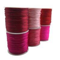 【YD】 1mm 50meter Roll Red/Pink Rope Rattail Polyester Cords String Chinese Knot Cord Jewelry Making Supplies