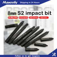 Manooby ชุดดอกสว่านไขควงแม่เหล็กไฟฟ้าแบบให้ผลกระทบ3ชิ้นดอกสว่านหัวหกเหลี่ยมขนาด36มม. ดอกไขควงปากแฉกขนาด80มม.