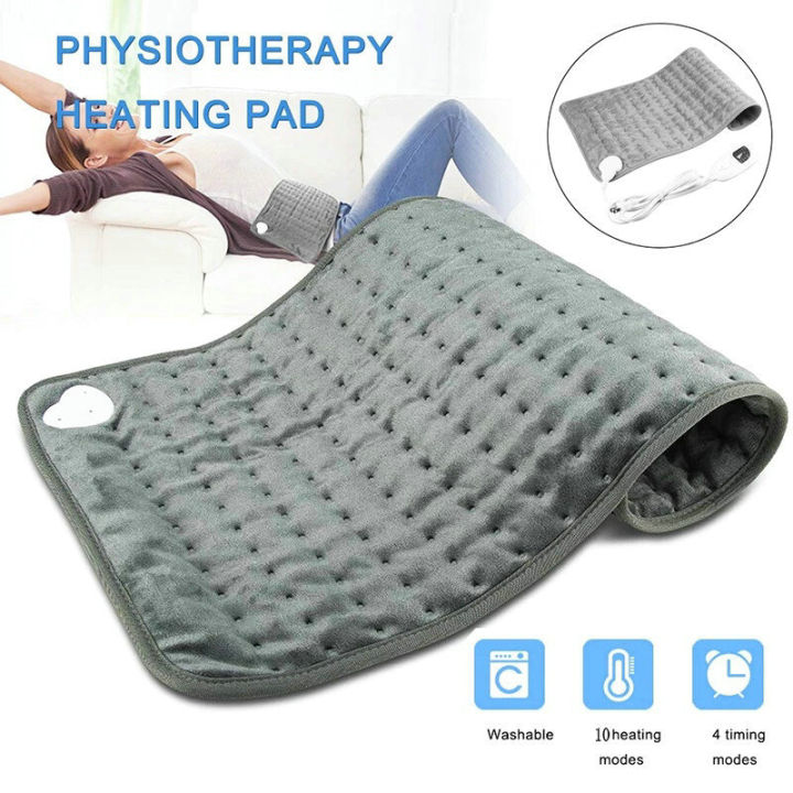 10-level-electric-heating-warming-pad-heat-therapy-ซักทําความสะอาดได้-สําหรับกายภาพบําบัดร่างกายมนุษย์-body-pain-relief-timer-เกียร์สําหรับบรรเทาอาการปวดกล้ามเนื้อแขน-ผ้าห่มไฟฟ้าทําความร้อนช่วยบรรเทาอ