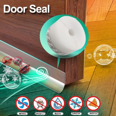 【LZ】┇✖  5M Door Seal Strip Bottom Waterproof Weather Strips Window Seal Weatherstrip Windshield Self Adhesive&nbsp;Sealing Tape for Bathroom