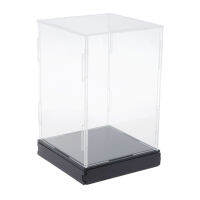 Perfeclan Acrylic Display Case Countertop Box Organizer Cube Dustproof for Dolls  Car Models  RC Toys