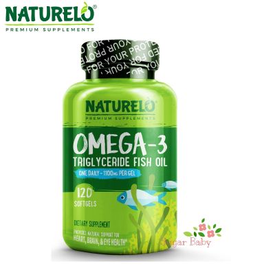 NATURELO Omega-3 Triglyceride Fish Oil 1,100 mg 60 / 120 Softgels โอเมก้า 3 น้ำมันปลา 1,100 มิลลิกรัม 60 / 120 ซอฟท์เจล