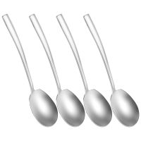 Large Serving Spoon,Set of 4 Stainless Steel Large Serving Spoon,Mirror Finish for Elegant Buffet Banquet Party Holiday