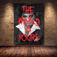 NEW The World Is Yours Movie Poster Scarface Tony Montana Painting Wall