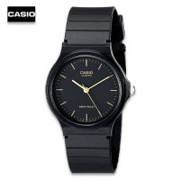 Velashop นาฬิกาข้อมือ Casio Standard สีดำ สายเรซิ่น รุ่น MQ-24-1ELDF, MQ-24-1E, MQ24-1E, MQ-24, MQ24