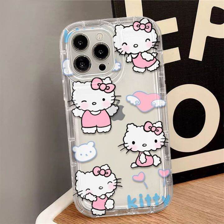 shine-electron-kuromi-hello-kitty-เคสโทรศัพท์โปร่งใส-samsung-galaxy-มา-s23-s20-s10-fe-s21-s22พิเศษบวก-a34-note-20-10-pro-a54-a53-a33