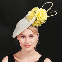 Ladies Fascinators Millinery Hat Party WeddingHat Wide Brim Fedora Kentucky Derby Headpiece Church Hair Accessories