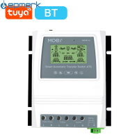 [electronicshop]MOES Tuya BT ตัวควบคุมพลังงานคู่อัจฉริยะ80A 16KW สวิตช์โอนอัตโนมัติ ATS สวิตช์ระบบลมพลังงานแสงอาทิตย์แบบกริดสลับระหว่าง12/24/48V 110/220V แอปรีโมทคอนโทรลสนับสนุน