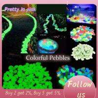 PRETTY IN PINK 1 สีสันสดใส เรืองแสงในที่มืด เรืองแสงสีเงิน เป็นมิตรกับสิ่งแวดล้อม หินกรวดส่องแสง อุปกรณ์เสริมเสริม การจัดสวน ก้อนกรวดเรืองแสงเรืองแสง ทางเดินในสวนลานบ้าน