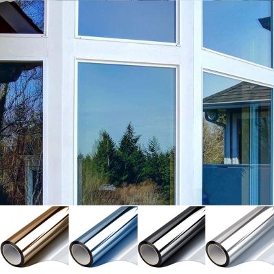 Unidirectional Window Film Privacy Self-adhesive Glass Sticker for Offices Protection and UV