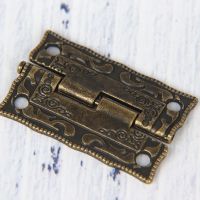 【CC】 Practical Antique Cabinet Door Drawer Hinges Jewelry 4 Pcs Decoration Accessories Hardware