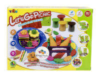 ProudNada Toys แป้งโดว์ ชุดปิกนิกกลาง Lets Go Picnic Color Clay Series NO:5812-B