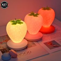Creative Strawberry USB Silicone Lamp Bedroom Decoration LED Energy Saving Eye Protection Lamp Touch Switch