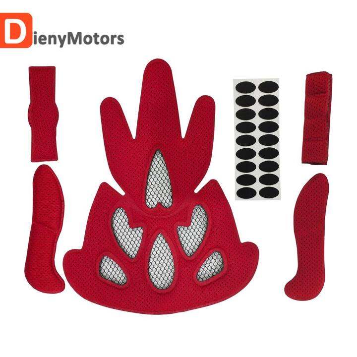 Allmatch Helmet Inner Padding Foam Pads Kit Quickdrying Sealed Sponge