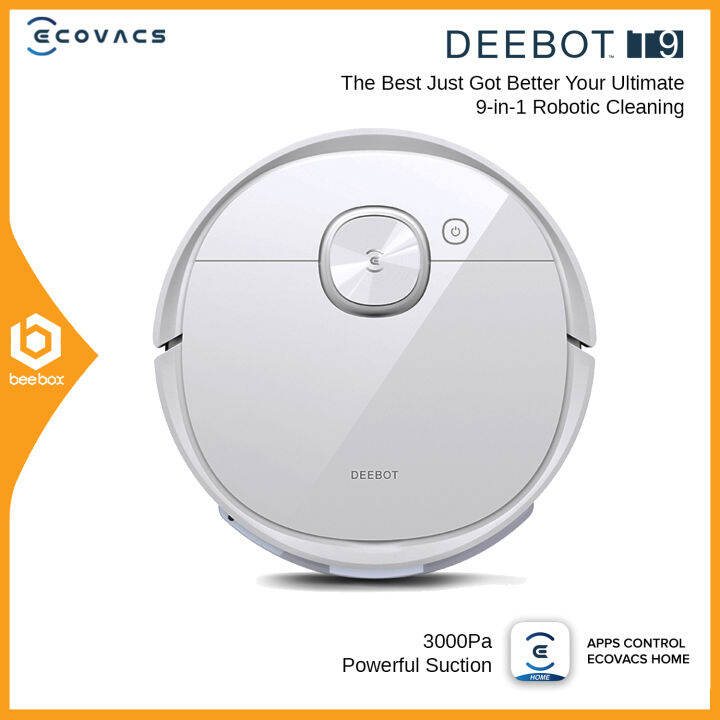 Ecovacs Deebot T9 Robot Vacuum Cleaner Carpet Detection UltraHigh Suction Power Air Freshener