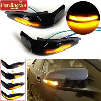 Hardingsun สีดำสำหรับโตโยต้าแคมรี่คอโลร่า Prius C Venza Avalon วีออสยาริส Scion IM LED สัญญาณไฟเลี้ยวแบบไดนามิกไฟแสดงกระจกด้านข้าง