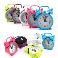 #Ready Stock# Mini Alarm Clock Electronic Round Number Double Bell Desk Table Digital Quartz Clock Home Decoration R Portable Cute Durable