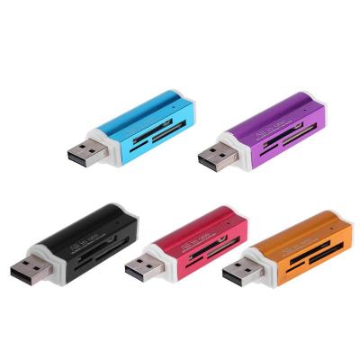 USB 2.0 4 in 1 Multi Memory Card Reader for SDSDHCMini SDMMCTF CardMSSD UltraRS-MMCHS-MMCMS Pro Duo Laptop Accessories