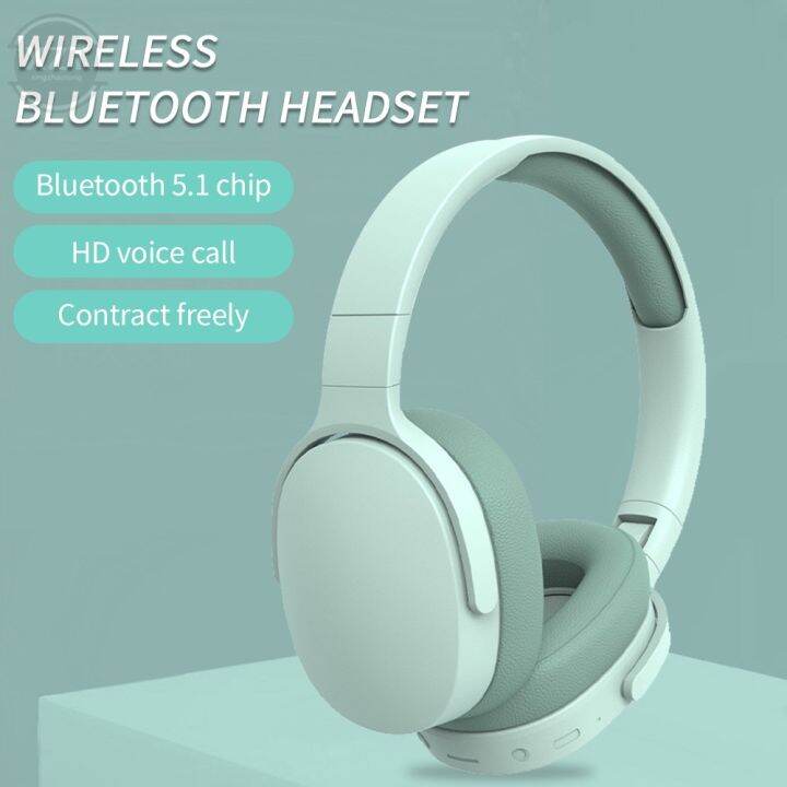 ~ P2961 Wireless Bluetooth Headset Head-mounted Stereo Noise Canceling ...