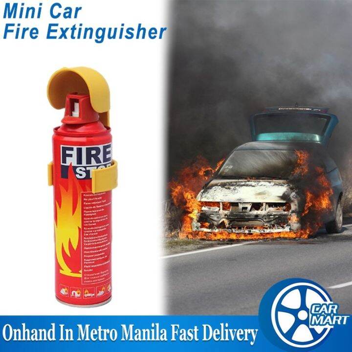 Mini Fire Extinguisher Portable Household Car Use Water Foam Compact Fire Extinguishe Lazada PH
