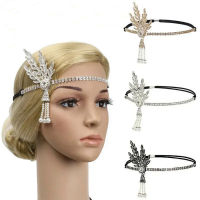 Great Gatsby Headband หมวก1920 S หมวกผม Silver Ivory Daisy Vintage Flapper Great Gatsby Flapper เครื่องแต่งกายอุปกรณ์เสริม