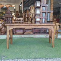 เก้าอี้ม้านั่งยาว (teak bench) เก้าอี้ไม้สัก ขนาดกว้าง100xลึก30xสูง50 cm ใช้ไม้สักแก่คุณภาพดี ประกอบสำเร็จแล้ว แข็งแรงทนทาน สินค้ามีคุณภาพตรงปก