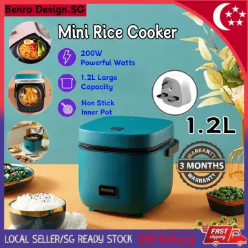 Rice Cooker Small, Mini Rice Cooker for 1-2 people, 1.2L Portable