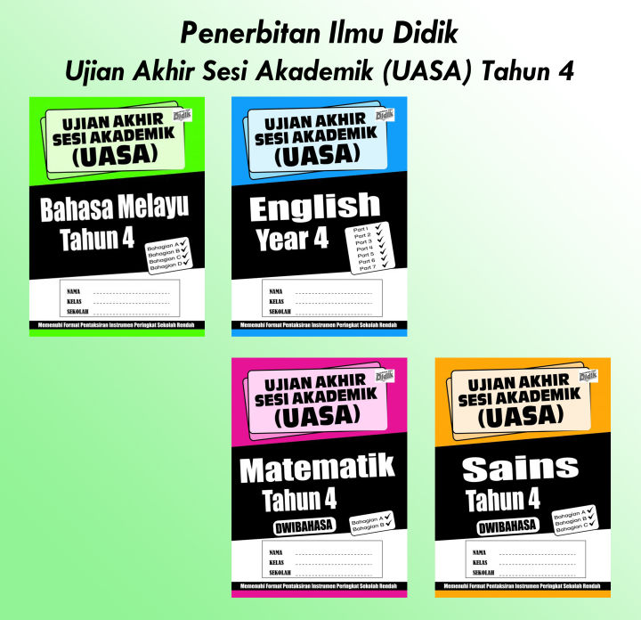 Penerbitan Ilmu Didik- Ujian Akhir Sesi Akademik (UASA) Tahun 4 | Lazada