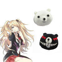 ราคาถูก1คู่ Dangan Ronpa Danganronpa กิ๊บ Junko Enoshima โมโน Kuma โมโนสีขาวสีดำหมีอะนิเมะคอสเพลย์ H Eadwear สาวของขวัญ