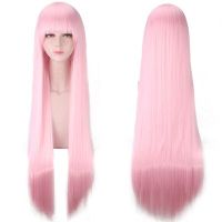 Anime DARLING In The FRANXX 02 Zero Two Cosplay Costume Wigs 100Cm Long Pink Synthetic Hair Perucas  + Wig Cap