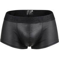 [A Needed]ยี่ห้อ Pinky Senson นักมวยชุดชั้นใน Upoach เซ็กซี่ผู้ชาย Slips Cueca Masculina ชาย PantiesUnderpants หนังสังเคราะห์