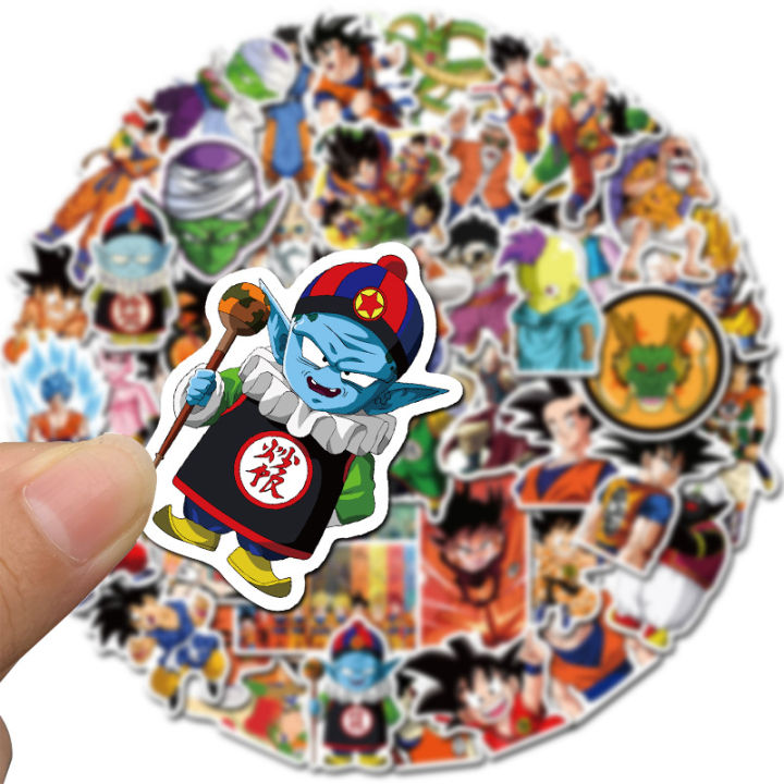 สติ๊กเกอร์ดราก้อนบอล-ดราก้อนบอล-สติ๊กเกอร์-dragonball-sticker-ของสะสม-ของเล่น-ของเล่นถูกๆ-ของเล่นเด็ก-4-7-cm-50-ชิ้น-a