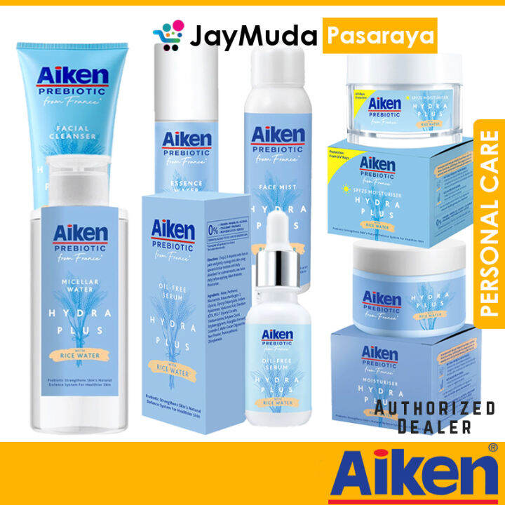 Aiken Prebiotic Hydra Plus Skin Care Signature Full Set Combo Set 72H
