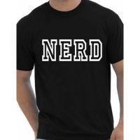 เสื้อยืดโอเวอร์ไซส์เสื้อยืด ผ้าฝ้าย 100% พิมพ์ลายสโลแกน Nerd สุดฮา คุณภาพดี สําหรับผู้ชาย ขายส่ง ราคาถูกS-4XL  YLMS