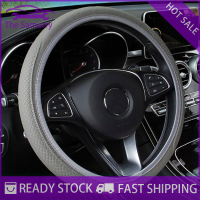 Samurry ✨Hot Sale✨ Car Car Auto STEERING WHEEL COVER ถุงมือไมโครไฟเบอร์ Breathable Anti-SLIP 15 /38cm