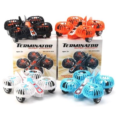 Inertial Four-Axis Aircraft Model Toy Fall-Resistant Flying Car Toy Mini Airplane Toy For Boys Children Gifts
