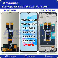 สำหรับ Realme C20 C21 RMX3201 RMX3063 6.5 "จอแสดงผล LCD Touch Screen สำหรับ Realme C11 2021