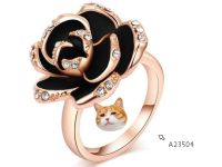 A235.Rose earrings ring ต่างหูกุหลาบ แหวน