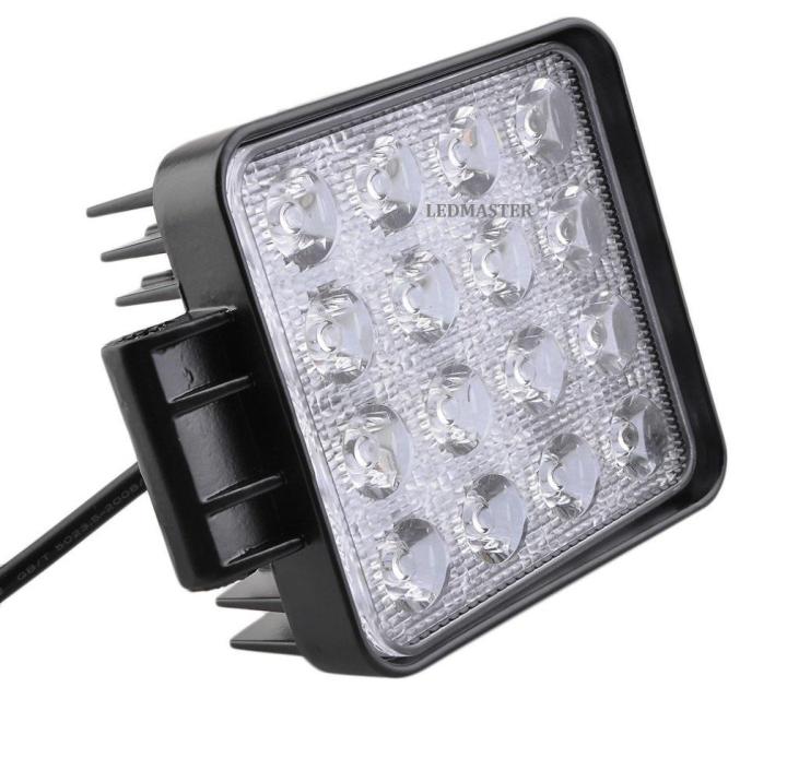 x4-เเพ็ค-4-ชิ้น-สุดคุ้ม-led-floodlight-12-24v-โคมไฟสปอร์ตไลท์สำหรับไฟเรือ-ไดหมึก-ตกหมึก-ใช้งานกับเเบตเตอรี่ได้-ขนาด-4-นิ้ว-48-watt-เเสงสีเขีย