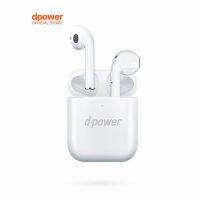 d-power Bluetooth Wireless BT-12 (TWS ) / หูฟังบลูทูธไร้สาย รุ่น BT-12 พร้อมเคสชาร์จไฟในตัว เสียงดี(แท้100%)