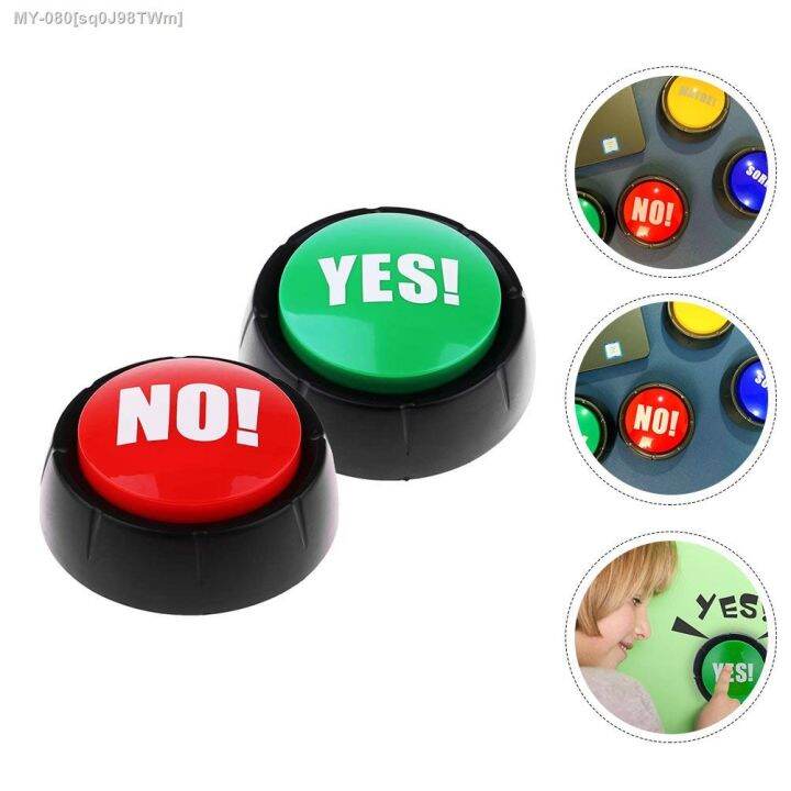 ⊕☑ Button Sound Yes Buttons Answer Buzzer Toy Buzzers Game Talking