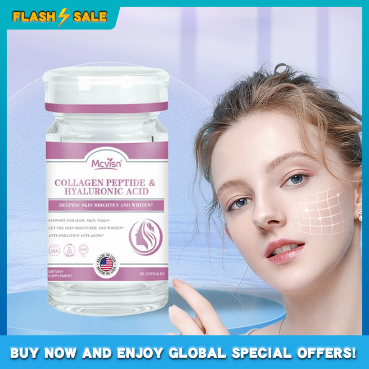 Mcvisn Collagen Peptide Hyaluronic Acid Oral Sodium Hyaluronate