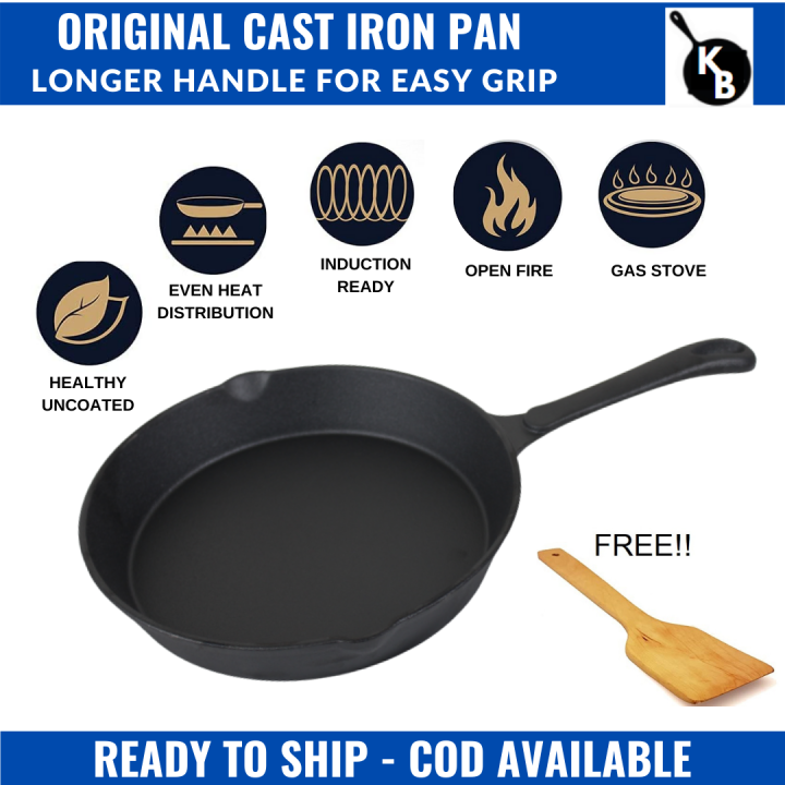 Cast Iron Pan Skillet/Pan 16cm/20cm/25cm Preseasoned Heavy Duty Pan