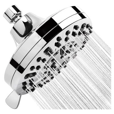 Rainfall ShowerHead High Pressure Shower Head 5.1Inches High-Pressure with 63 Jets 8Spray Modes-Replacement for Bathroom Shower Heads