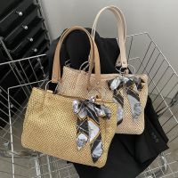 【jw】┋☾∈  2023 Designer Tote Wicker for Beach Raffia Boho Shoulder Female Top Handle Handbags Vacation