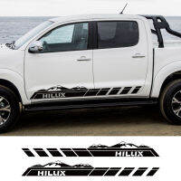 Pickup Door Side Stripes Sticker for Toyota Hilux Vigo Revo Truck Graphics Mountain Decor Covers Car Decals Auto Accessories